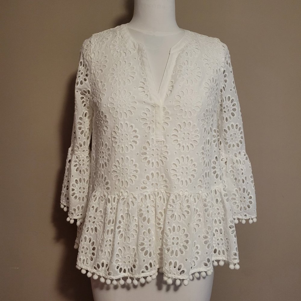 NWT Lilly Pulitzer Bekah Eyelet Top